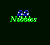 GG Nibbles (Homebrew) — Title screen